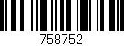 Código de barras (EAN, GTIN, SKU, ISBN): '758752'