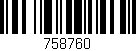 Código de barras (EAN, GTIN, SKU, ISBN): '758760'