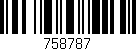 Código de barras (EAN, GTIN, SKU, ISBN): '758787'