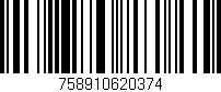 Código de barras (EAN, GTIN, SKU, ISBN): '758910620374'