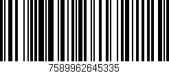 Código de barras (EAN, GTIN, SKU, ISBN): '7589962645335'