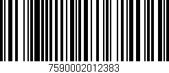 Código de barras (EAN, GTIN, SKU, ISBN): '7590002012383'