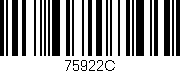 Código de barras (EAN, GTIN, SKU, ISBN): '75922C'