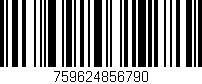Código de barras (EAN, GTIN, SKU, ISBN): '759624856790'