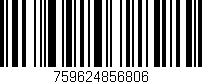 Código de barras (EAN, GTIN, SKU, ISBN): '759624856806'