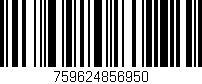 Código de barras (EAN, GTIN, SKU, ISBN): '759624856950'