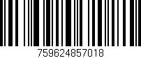 Código de barras (EAN, GTIN, SKU, ISBN): '759624857018'