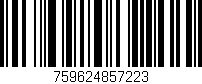 Código de barras (EAN, GTIN, SKU, ISBN): '759624857223'