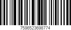 Código de barras (EAN, GTIN, SKU, ISBN): '7596523698774'