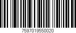 Código de barras (EAN, GTIN, SKU, ISBN): '7597019550020'