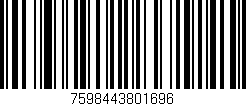 Código de barras (EAN, GTIN, SKU, ISBN): '7598443801696'
