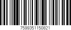 Código de barras (EAN, GTIN, SKU, ISBN): '7599351150821'
