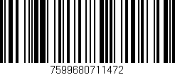 Código de barras (EAN, GTIN, SKU, ISBN): '7599680711472'