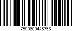 Código de barras (EAN, GTIN, SKU, ISBN): '7599683445756'