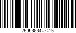 Código de barras (EAN, GTIN, SKU, ISBN): '7599683447415'