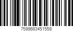 Código de barras (EAN, GTIN, SKU, ISBN): '7599683451559'