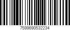 Código de barras (EAN, GTIN, SKU, ISBN): '7599690532234'