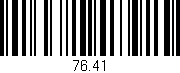 Código de barras (EAN, GTIN, SKU, ISBN): '76.41'