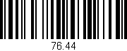 Código de barras (EAN, GTIN, SKU, ISBN): '76.44'