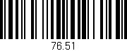 Código de barras (EAN, GTIN, SKU, ISBN): '76.51'