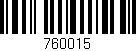Código de barras (EAN, GTIN, SKU, ISBN): '760015'