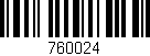Código de barras (EAN, GTIN, SKU, ISBN): '760024'
