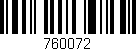 Código de barras (EAN, GTIN, SKU, ISBN): '760072'