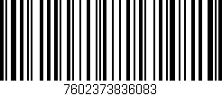 Código de barras (EAN, GTIN, SKU, ISBN): '7602373836083'
