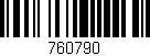 Código de barras (EAN, GTIN, SKU, ISBN): '760790'