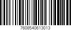 Código de barras (EAN, GTIN, SKU, ISBN): '7608540613013'