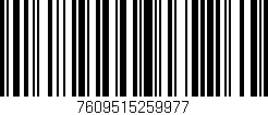 Código de barras (EAN, GTIN, SKU, ISBN): '7609515259977'