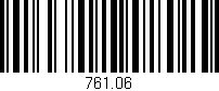Código de barras (EAN, GTIN, SKU, ISBN): '761.06'