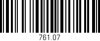 Código de barras (EAN, GTIN, SKU, ISBN): '761.07'