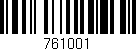 Código de barras (EAN, GTIN, SKU, ISBN): '761001'