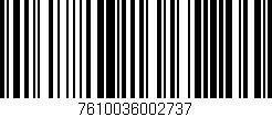 Código de barras (EAN, GTIN, SKU, ISBN): '7610036002737'