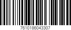 Código de barras (EAN, GTIN, SKU, ISBN): '7610186043307'