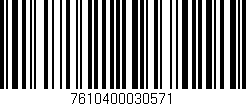 Código de barras (EAN, GTIN, SKU, ISBN): '7610400030571'