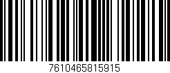 Código de barras (EAN, GTIN, SKU, ISBN): '7610465815915'