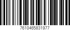 Código de barras (EAN, GTIN, SKU, ISBN): '7610465831977'