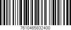 Código de barras (EAN, GTIN, SKU, ISBN): '7610465832400'