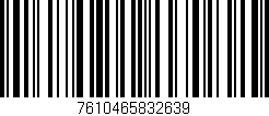 Código de barras (EAN, GTIN, SKU, ISBN): '7610465832639'