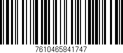 Código de barras (EAN, GTIN, SKU, ISBN): '7610465841747'
