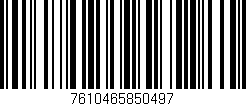 Código de barras (EAN, GTIN, SKU, ISBN): '7610465850497'