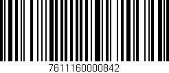 Código de barras (EAN, GTIN, SKU, ISBN): '7611160000842'