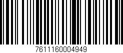 Código de barras (EAN, GTIN, SKU, ISBN): '7611160004949'