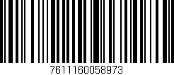 Código de barras (EAN, GTIN, SKU, ISBN): '7611160058973'