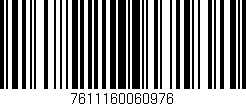 Código de barras (EAN, GTIN, SKU, ISBN): '7611160060976'