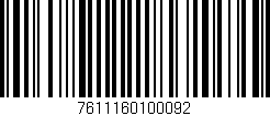 Código de barras (EAN, GTIN, SKU, ISBN): '7611160100092'