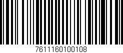 Código de barras (EAN, GTIN, SKU, ISBN): '7611160100108'
