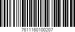 Código de barras (EAN, GTIN, SKU, ISBN): '7611160100207'